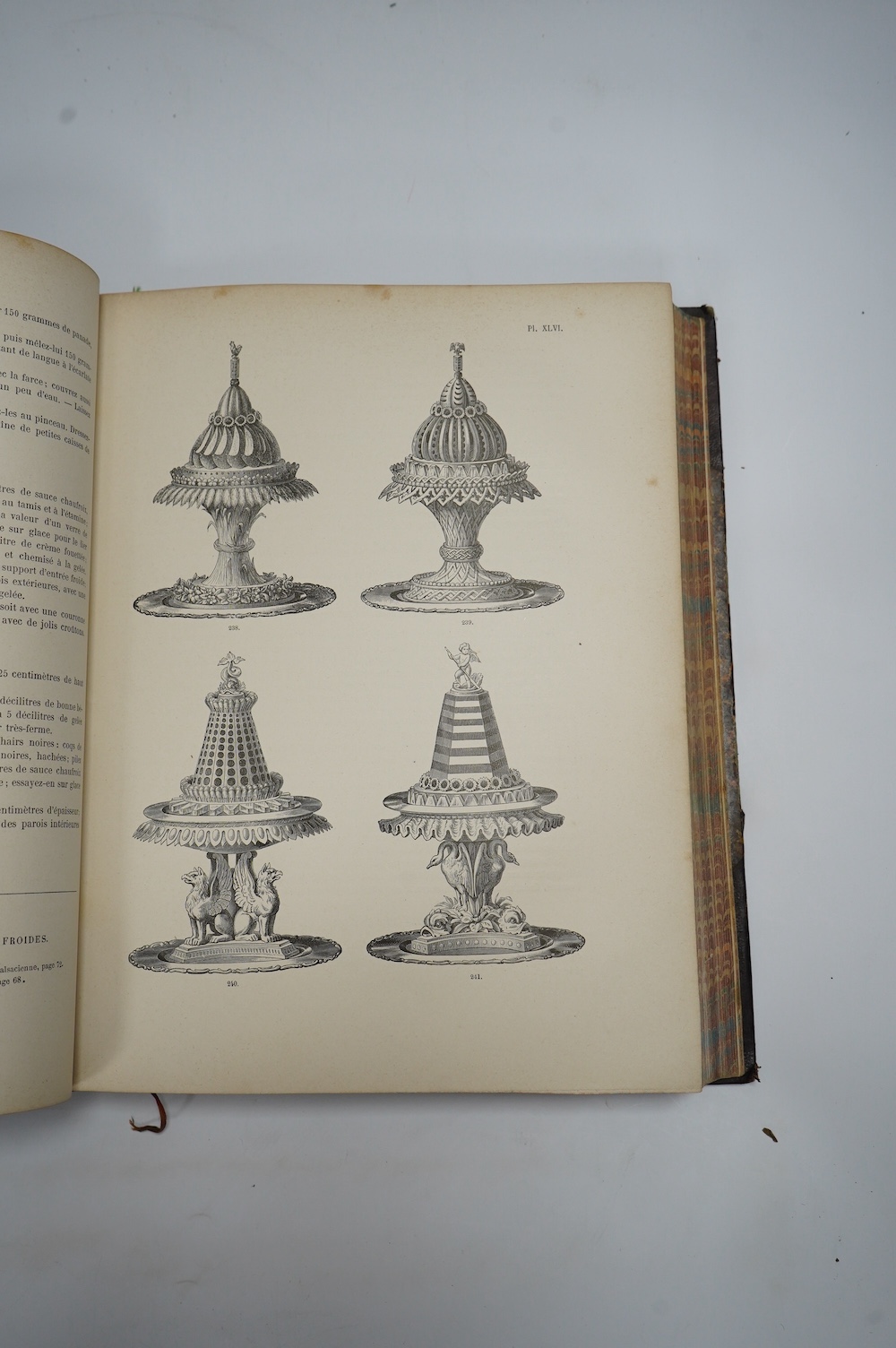 Dubois, Urbain and Bernard, Emile - La Cuisine Classique: études practiques, raisonées et dé l'Ecole Francaise ... douziéme edition, 2 vols. frontis., engraved menu and 74 (ex 75) plates; contemp. gilt ruled maroon half